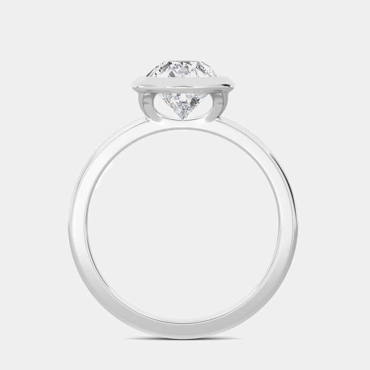 Pre Owned 14K Bazel Solitaire Ring (2 ctw) US 7