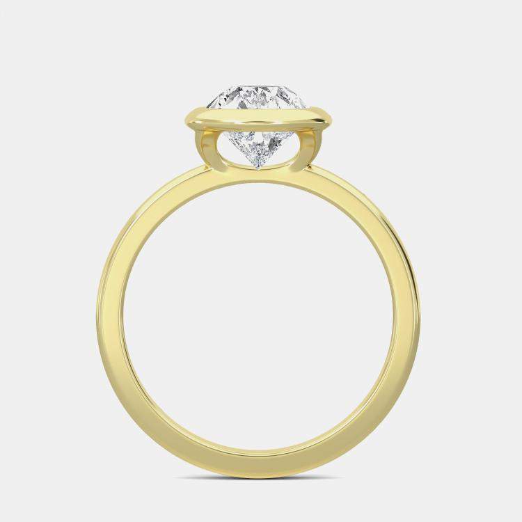 Pre Owned 14K Bazel Solitaire Ring (2 ctw) US 7