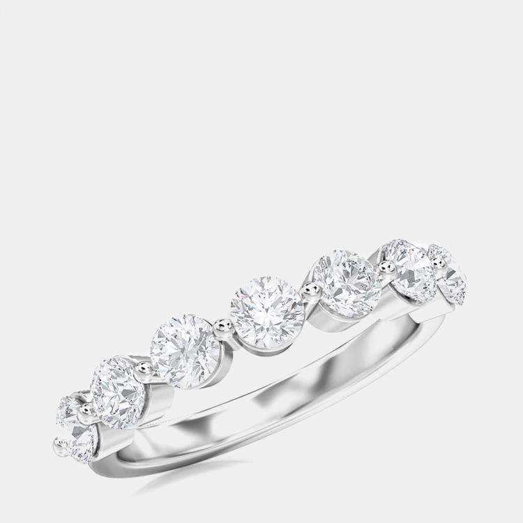 Pre Owned 14K Round 7 Stones Band (1 ctw) US 7