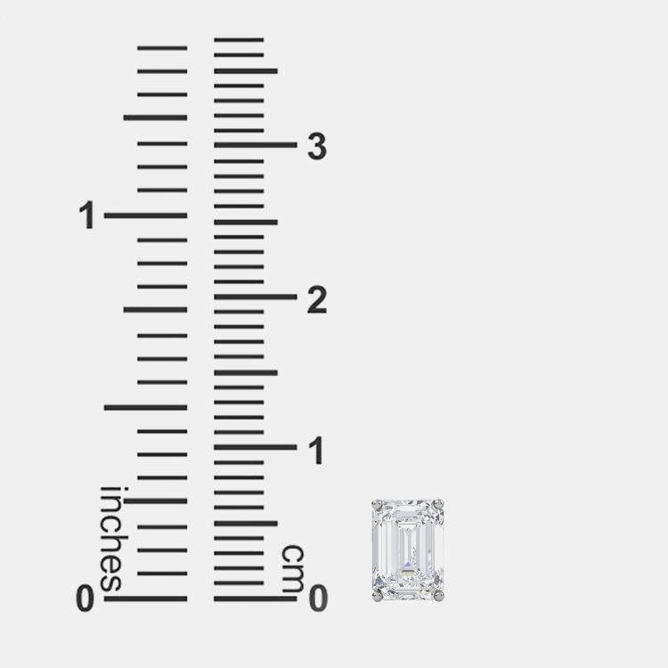 Pre Owned 14K Solitaire Lab Grown Diamonds Earrings (1 1/2 Ctw)