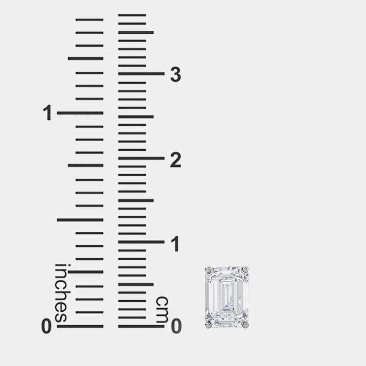 Pre Owned 14K Solitaire Lab Grown Diamonds Earrings (1 1/2 Ctw)