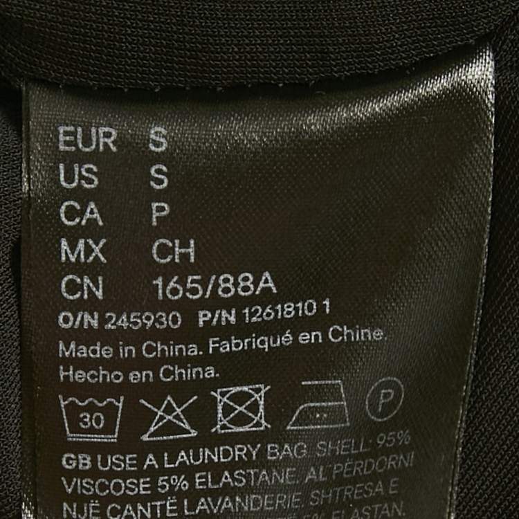 Pre Owned Magda Butrym Black Cut-Out Jersey Ruche Mini Dress S