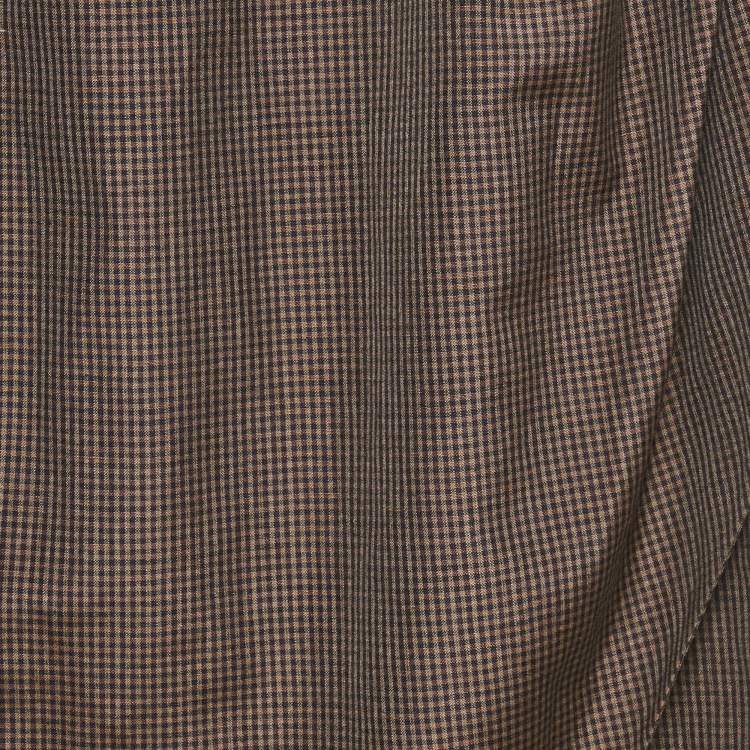 Pre Owned Maison Martin Margiela Brow Printed Linen Blend Exaggerated Bow Skirt S