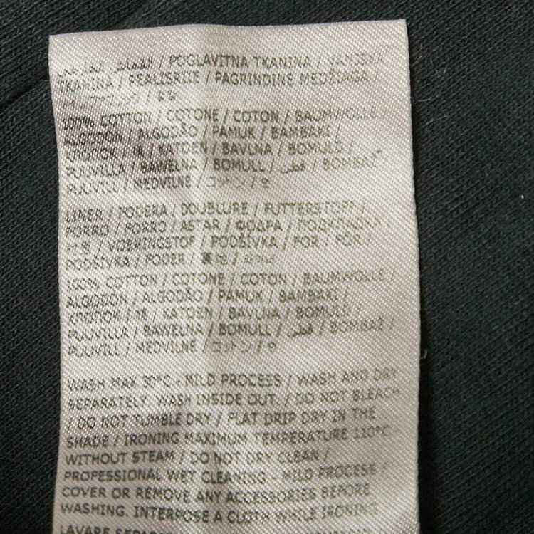 Pre Owned Maison Martin Margiela Grey Cotton Distressed Raw Hem Track Pants XS