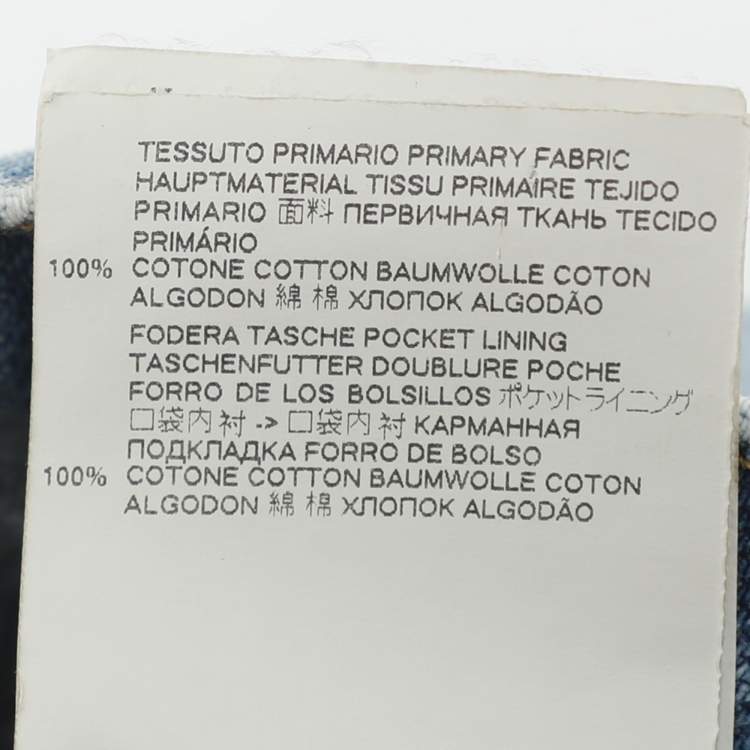 Pre Owned Maison Martin Margiela Blue Denim Wide Leg Jeans L