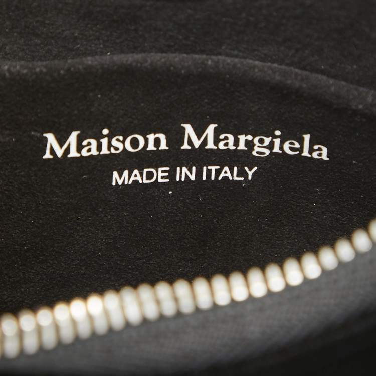 مملوكة مسبقًا Maison Margiela Black Velvet Micro Embellished Snatched Hobo