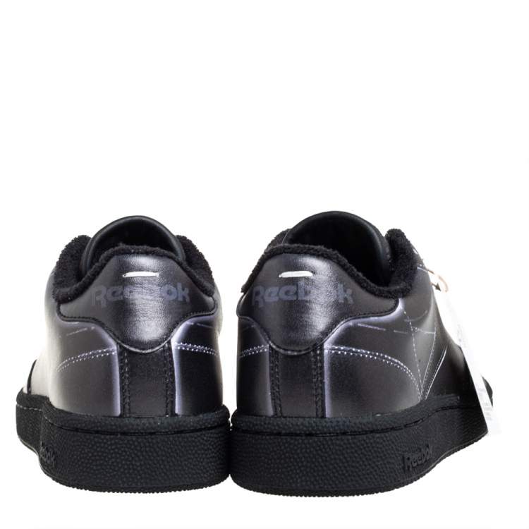 Pre Owned Maison Margiela x Reebok Dark Grey Leather Project 0 Low Top Sneaker Size 36