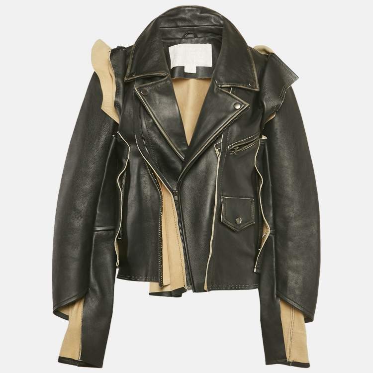 مملوكة مسبقًا Maison Martin Margiela x H&M Black Real Leather Jacket M