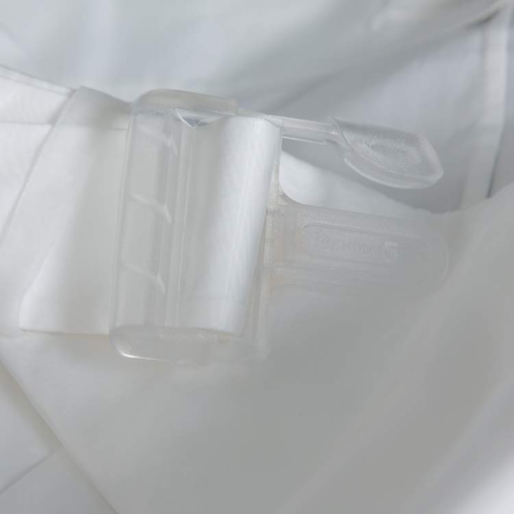 Pre Owned Maison Martin Margiela White Sheer Paneled Skirt L