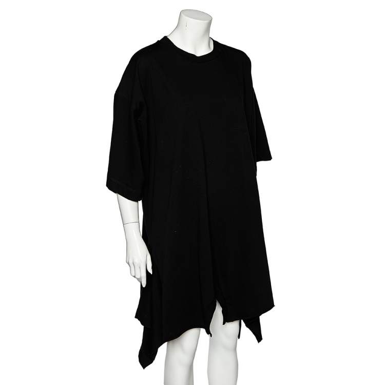 MM6 Maison Margiela Jersey Dress in Black/Grey