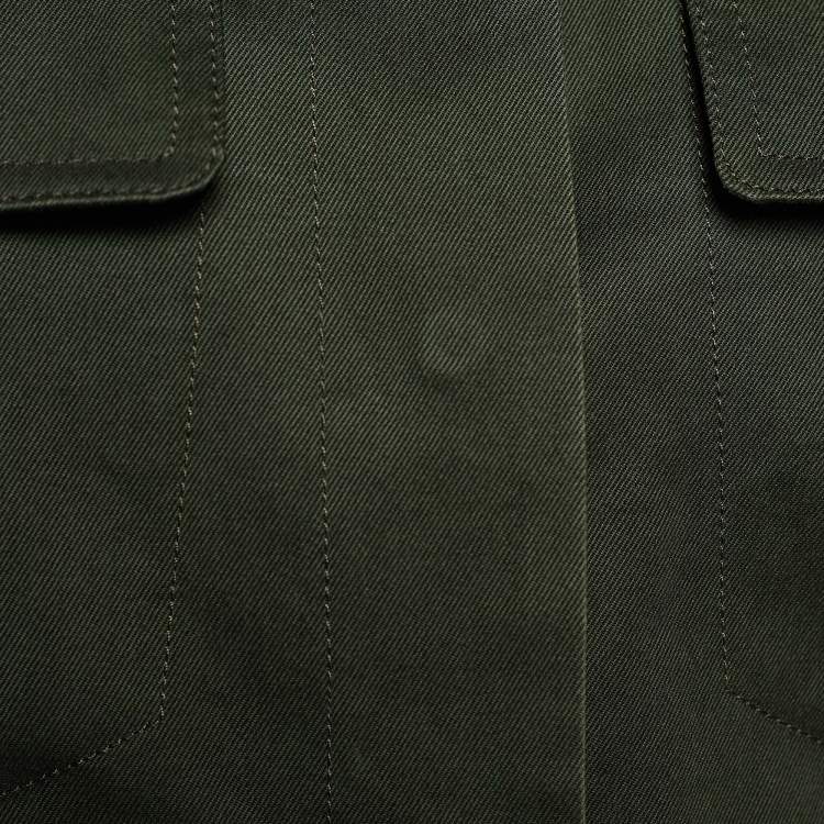 Pre Owned Maison Martin Margiela MM6 Olive Cotton Oversized Jackets S