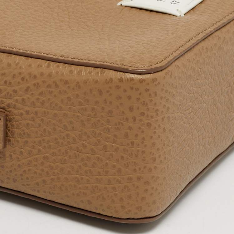 Pre Owned Maison Martin Margiela 5AC Beige Canvas and Leather Camera Bag