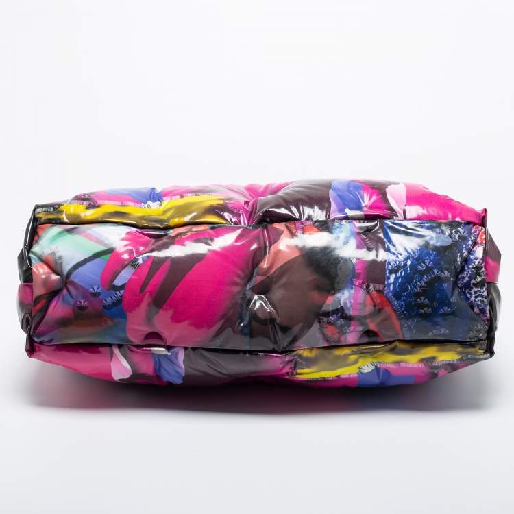 Pre Owned Maison Martin Margiela Multicolor Patent Vinyl Large Pillow Glam Slam Shoulder Bag