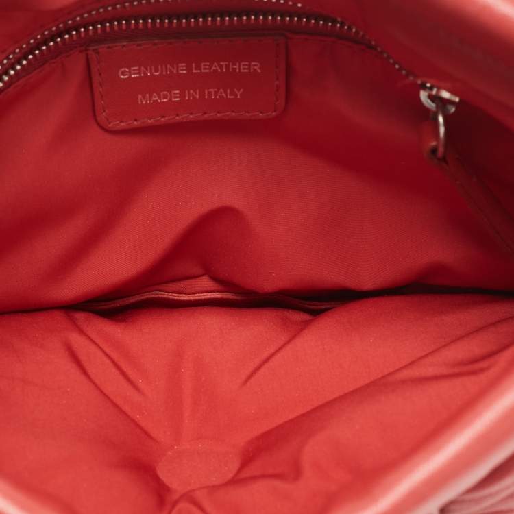 Pre Owned Maison Martin Margiela Red Quilted Leather Glam Slam Pochette