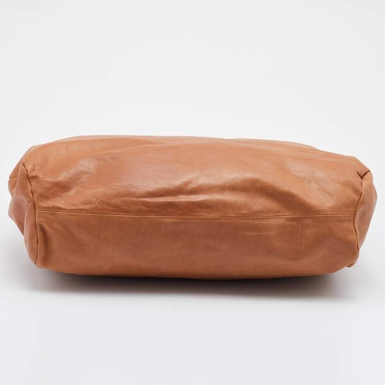 Pre Owned Maison Martin Margiela Brown Leather Shoulder Bag