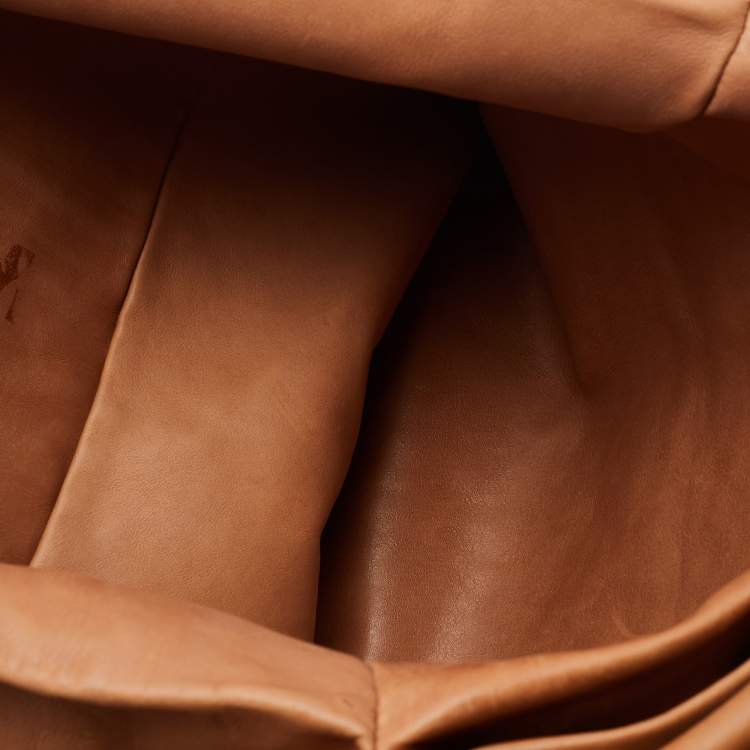 Pre Owned Maison Martin Margiela Brown Leather Shoulder Bag