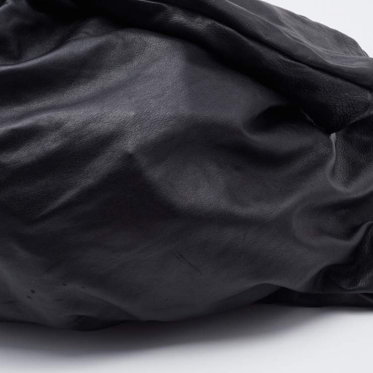 Pre Owned Maison Martin Margiela Black Suede Hobo