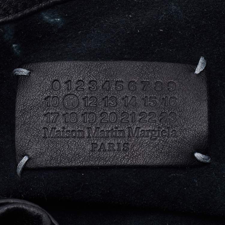 Pre Owned Maison Martin Margiela Black Suede Hobo