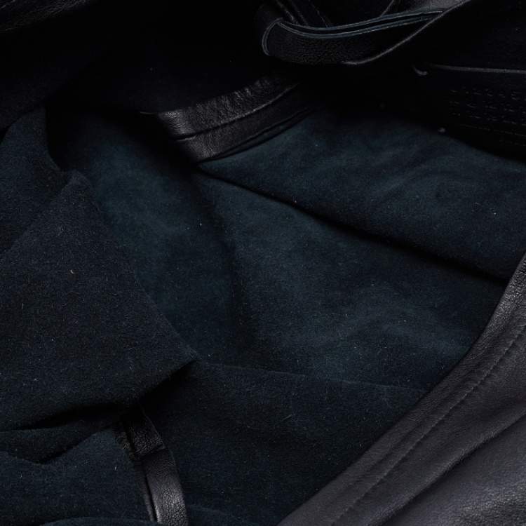 Pre Owned Maison Martin Margiela Black Suede Hobo