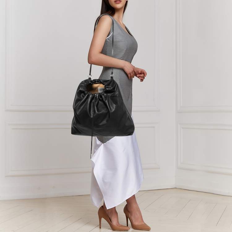 Maison Martin Margiela Black Leather Drawstring Shoulder Bag Maison Martin  Margiela | TLC