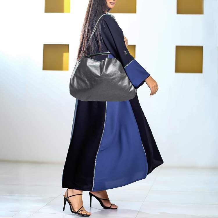 Pre Owned Maison Martin Margiela Silver Leather Shoulder Bag