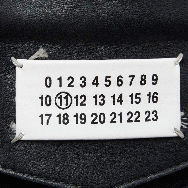 Pre Owned Maison Martin Margiela Black Leather  Glam Sam Bag