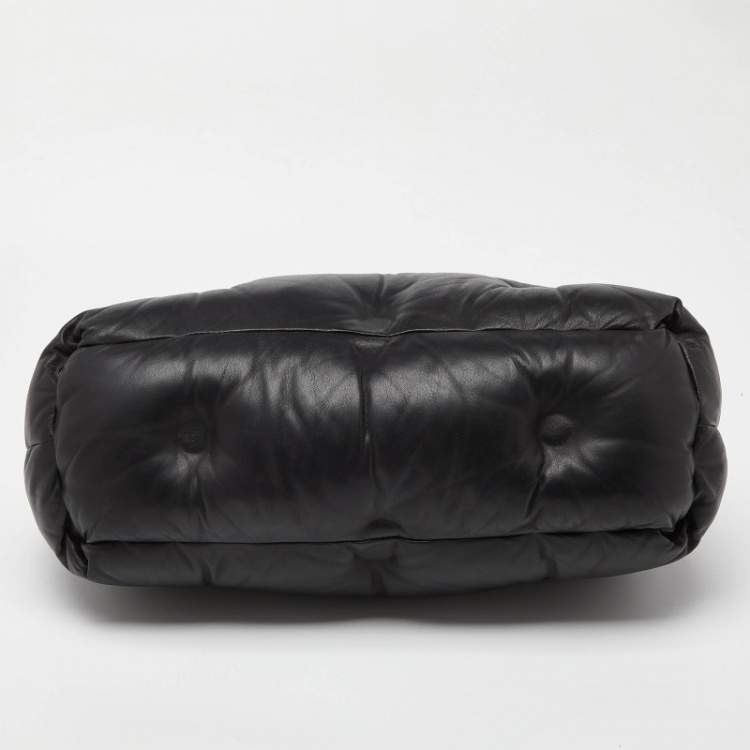 Pre Owned Maison Martin Margiela Black Leather  Glam Sam Bag