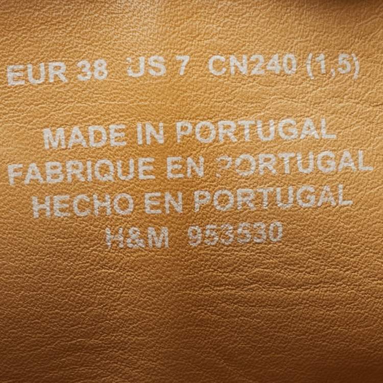 مملوكة مسبقًا Maison Martin Margiela Size 38 Brown Leather Knee Length Boots