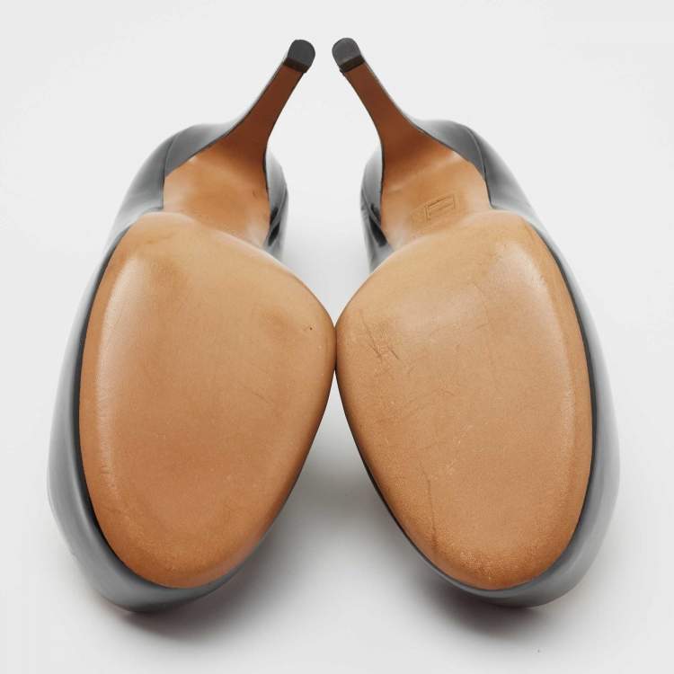 Pre Owned Maison Martin Margiela Dark Green Pumps Size 39