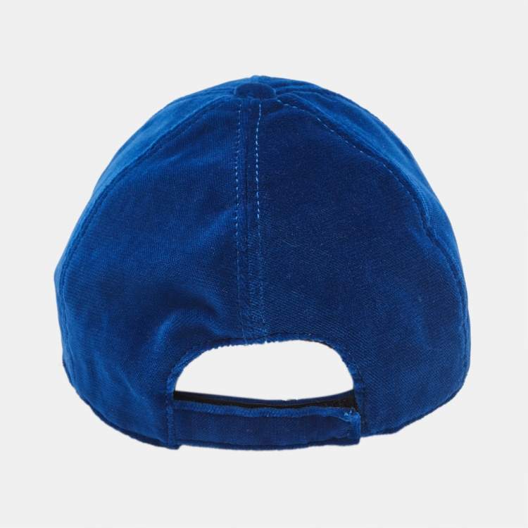 مملوكة مسبقًا Maison Michel Paris Blue Velvet Tiger Cap M