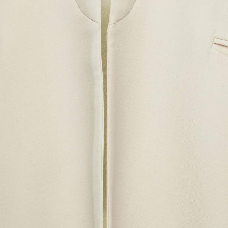 Pre Owned Maison Rabih Kayrouz Beige Wool Slit Detail Overcoat XS