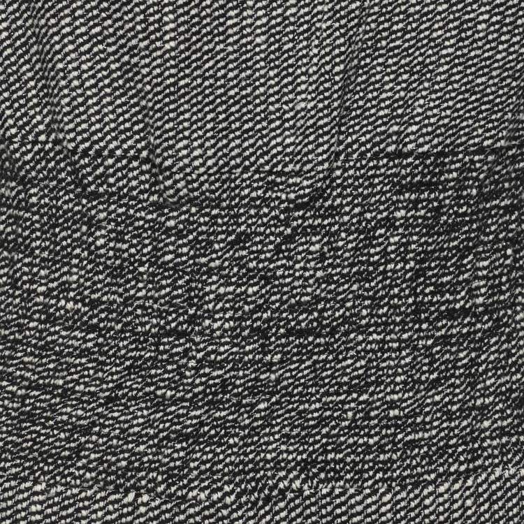 Pre Owned Maje Black/White Tweed Sleeveless Jumpsuit XXS