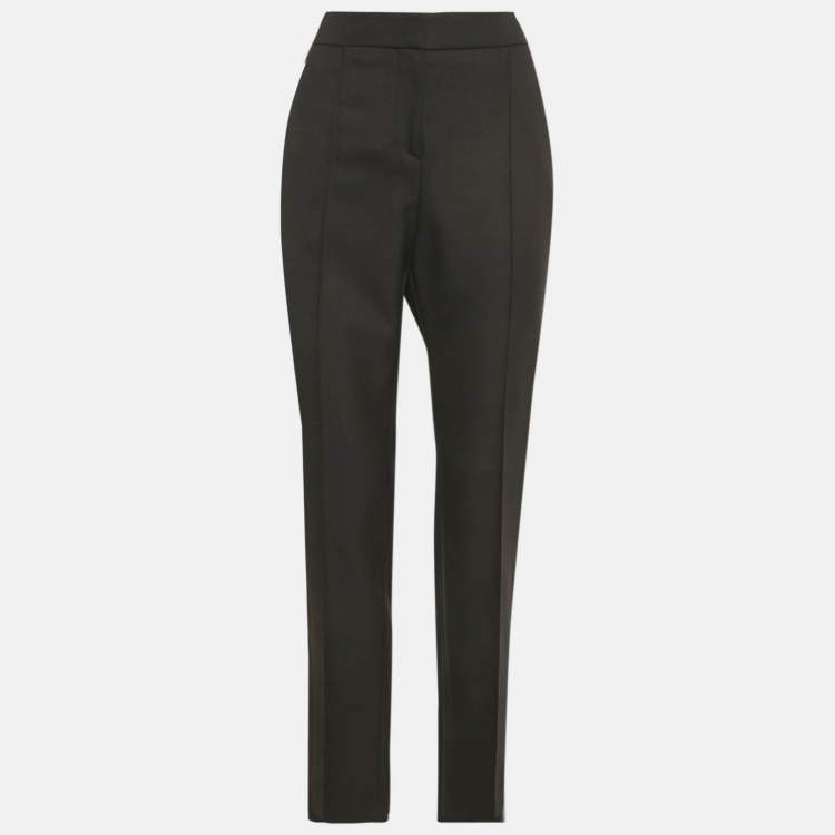 Pre Owned Maje Black Gabardine Tailored Trousers M
