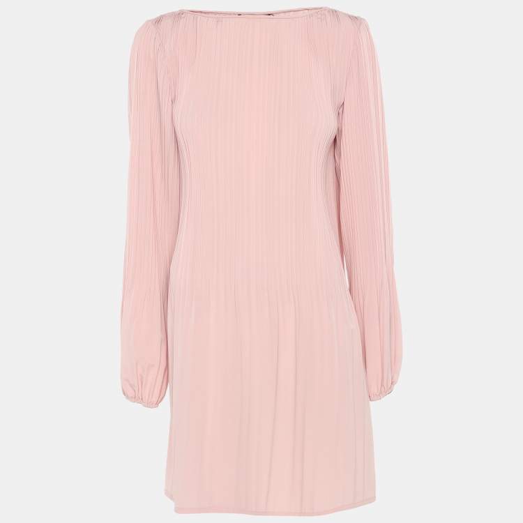 Pre Owned Maje Pink Viscose Dress S