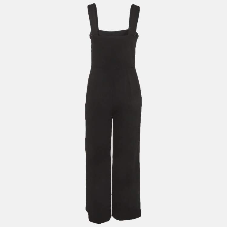 Pre Owned Maje Black Crepe Jumpsuit M