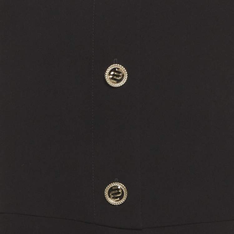 Pre Owned Maje Black Crepe Jumpsuit M