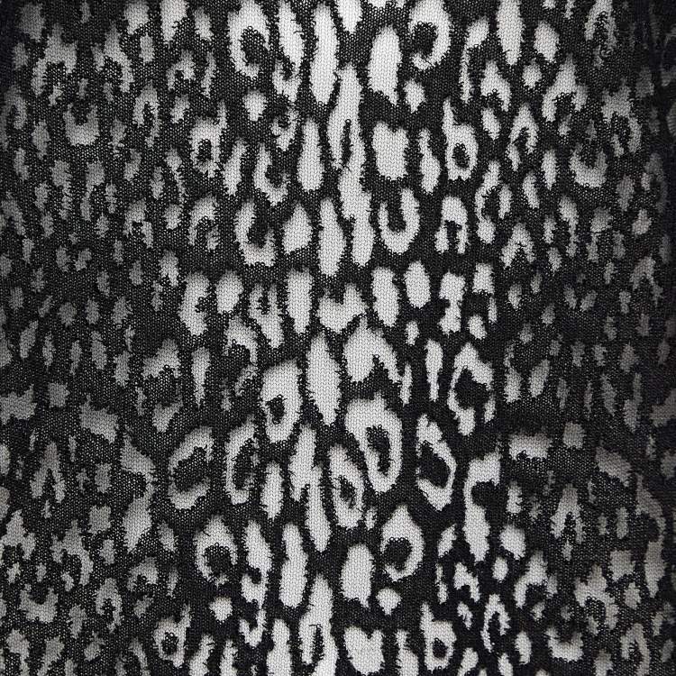 Pre Owned Maje Black Patterned Lace Full Sleeves Top S
