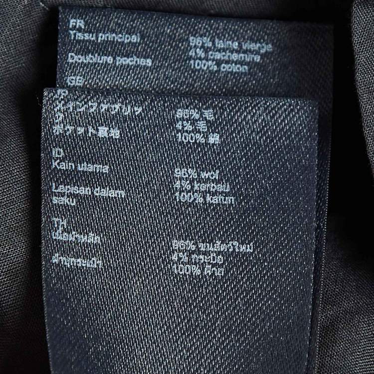 Pre Owned Maje Blue Pinstriped Wool Formal Trousers M