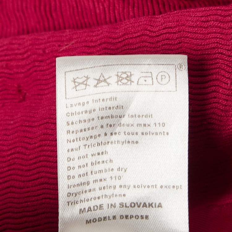 Pre Owned Maje Pink Crinkle Crepe Single Breasted Blazer M