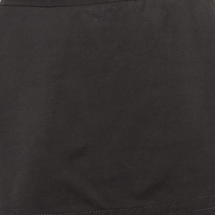 Pre Owned Maje Black Linen Blend Skort L