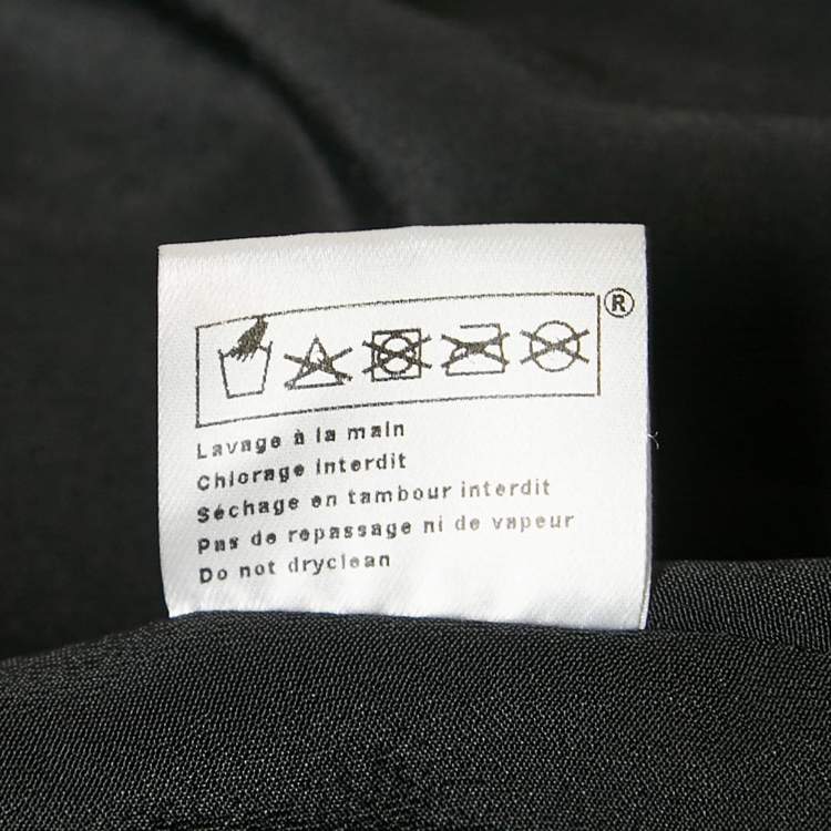 Pre Owned Maje Black Sequin Detail Tulle Pleated Mini Skirt L