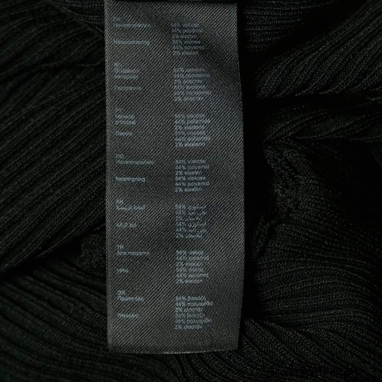 Pre Owned Maje Black Rib Knit Crop Cardigan XS
