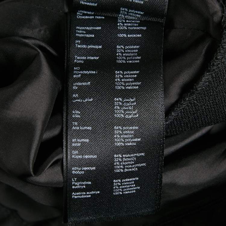 Pre Owned Maje Black Stretch Crepe Shorts XS