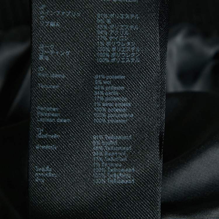Pre Owned Maje Black Tweed Button Front Contrast Trimmed  Jacket XS