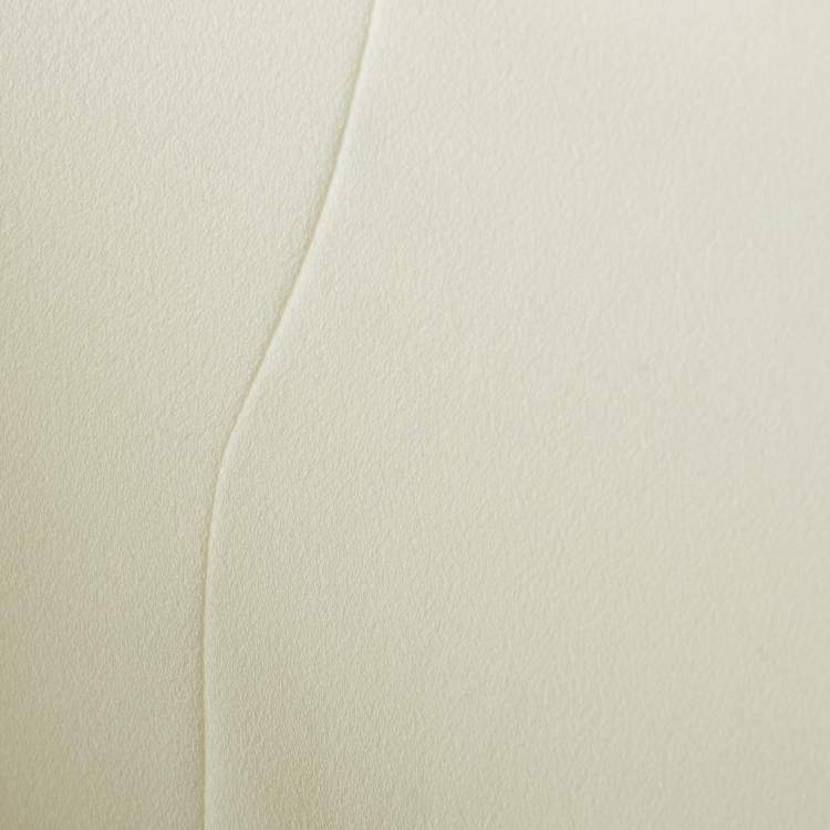 Pre Owned Maje Cream Crepe Lace Trimmed Blazer S