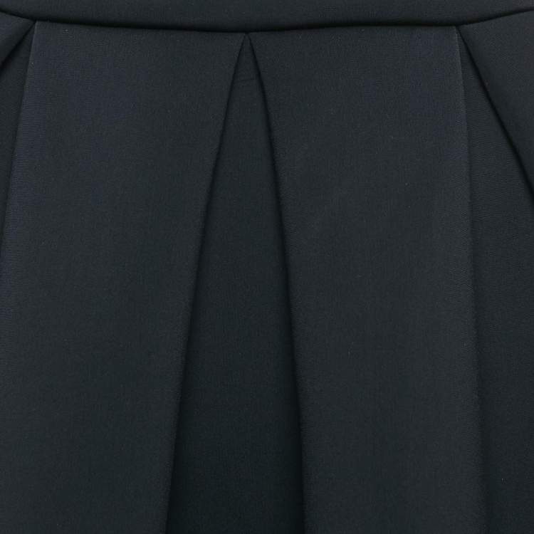 Pre Owned Maje Black Jersey Bead Embellished Mini Skirt XS