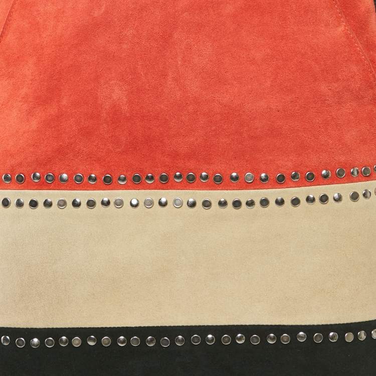 Pre Owned Maje Black Suede Stud Detail Mini Skirt M