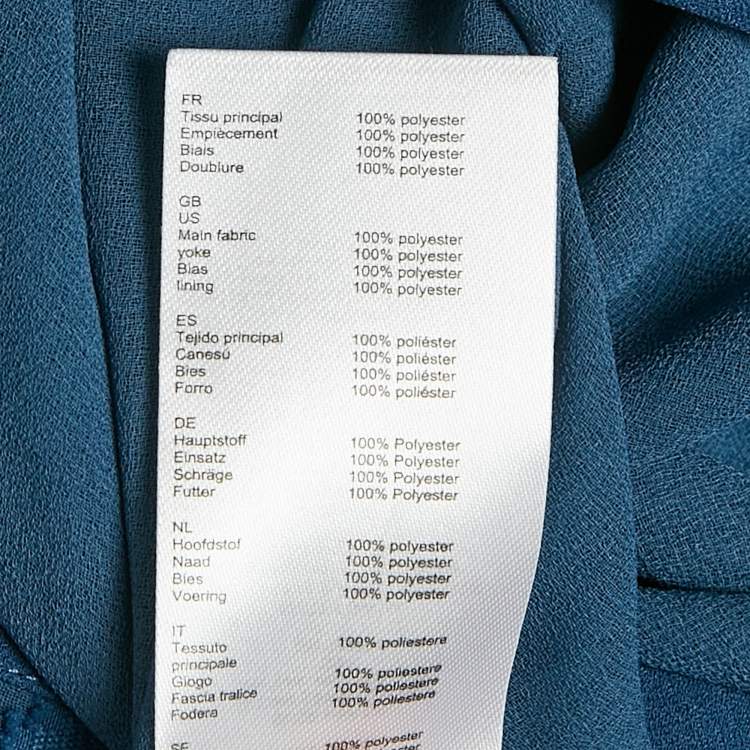 Pre Owned Maje Blue Fil-coupe Crepe Midi Dress S
