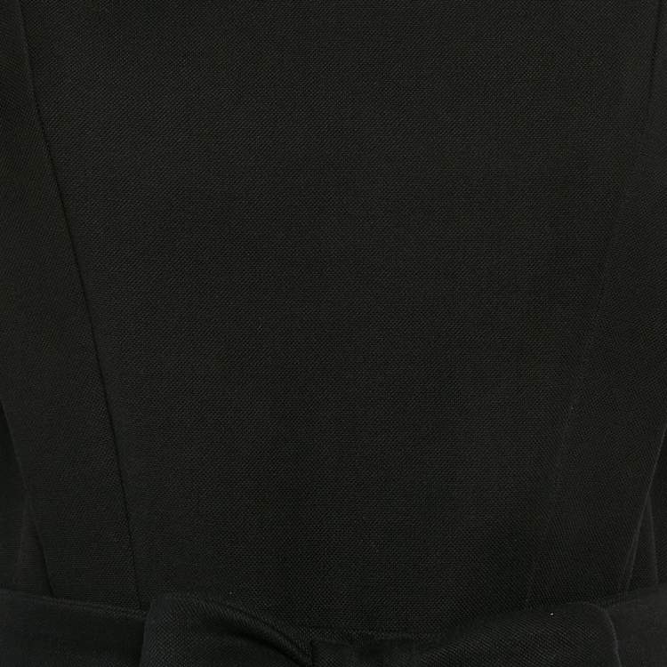 Pre Owned Maje Black Cotton Blend V-Neck Sleeveless Plana Jumpsuit L