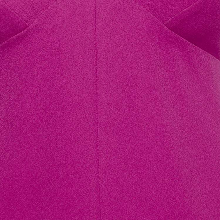 Pre Owned Maje Pink Crepe Lace Trimmed Playsuit S